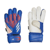 Adidas Predator Match Finger Save Junior Soccer Goalkeeper Gloves – Hirblu/Turbo/White