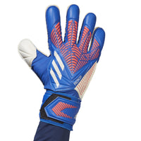 Adidas Predator Match Soccer Goalkeeper Gloves – Hirblu/Turbo/White