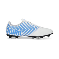Puma Tacto II FG/AG Men's Soccer Cleats - Puma White-Dusky Blue