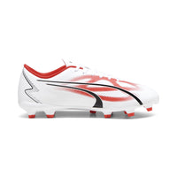 Puma Ultra Play FG/AG Youth Soccer Cleats - White/Black/Orchid