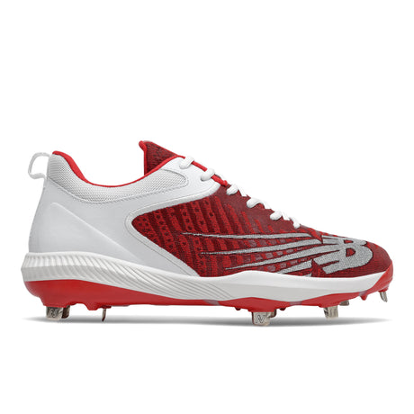 New Balance 4040 V6 Men's Low-Cut Metal Baseball Cleats -Team Red